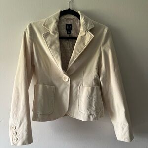 GAP Women's Cream Blazer